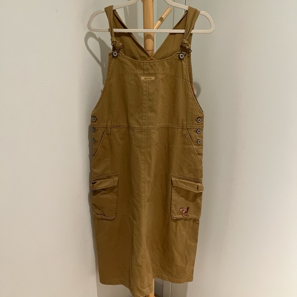 A Ames Cotes Chaque Overall Dress - Picture 1 of 6